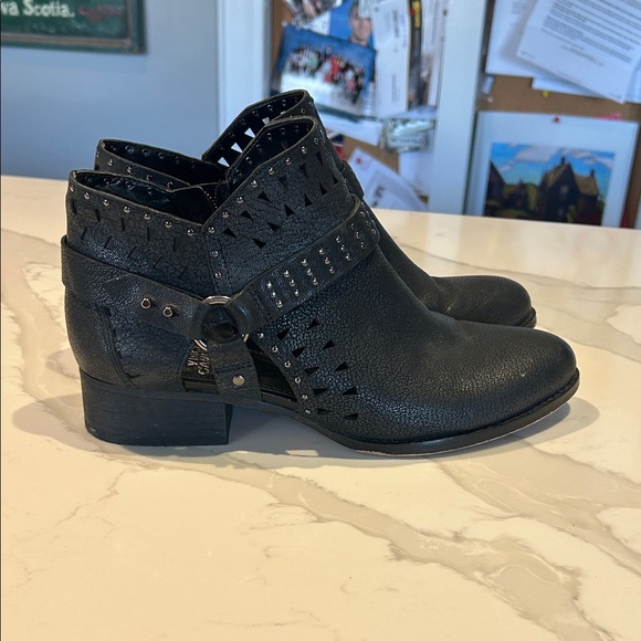 Vince Camuto Shoes - Vince Camuto Black Studded Ankle Booties